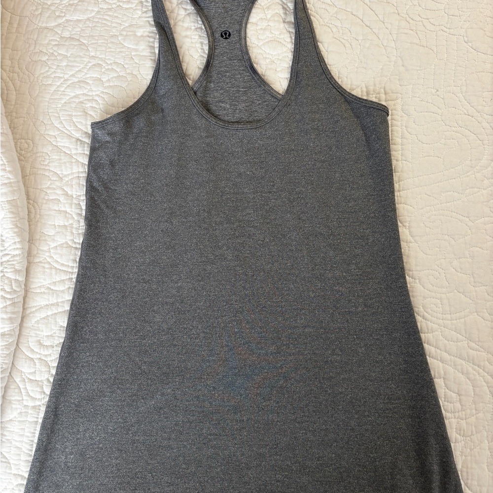 lululemon athletica Charcoal Racerback Tank Top